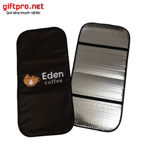 Bat che yên xe in logo EDEN CAFE