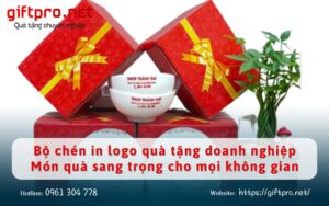 Bộ chén in logo quà tặng doanh nghiệp LIMAC Món quà sang trọng cho mọi không gian