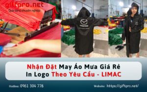Đặt May Áo Mưa Giá Rẻ In Logo Theo Yêu Cầu - LIMAC
