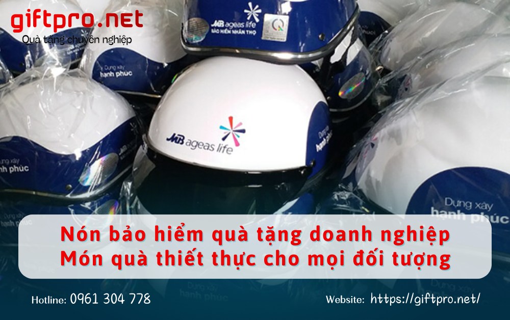 Nón bảo hiểm quà tặng doanh nghiệp Món quà thiết thực cho mọi đối tượng