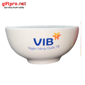 Chén sứ in logo ngân hàng VIB