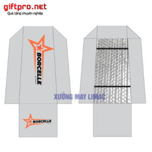 Bạt che yên xe máy in logo Borcelle