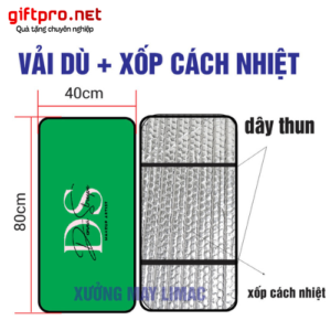 Bạt che yên xe máy in logo Tiệm Makeup