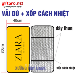 Bạt che yên xe máy in logo Ziara