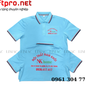 Áo thun tay ngắn đồng phục Thiết kế Nam Khôi